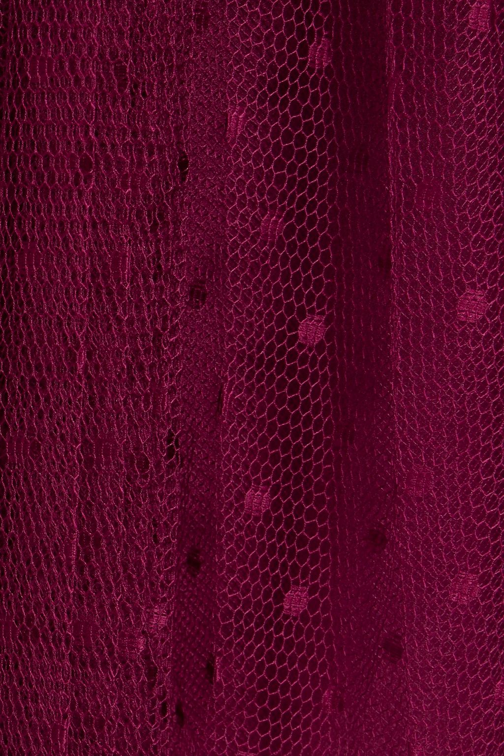 REDVALENTINO Pleated point d'esprit midi skirt
