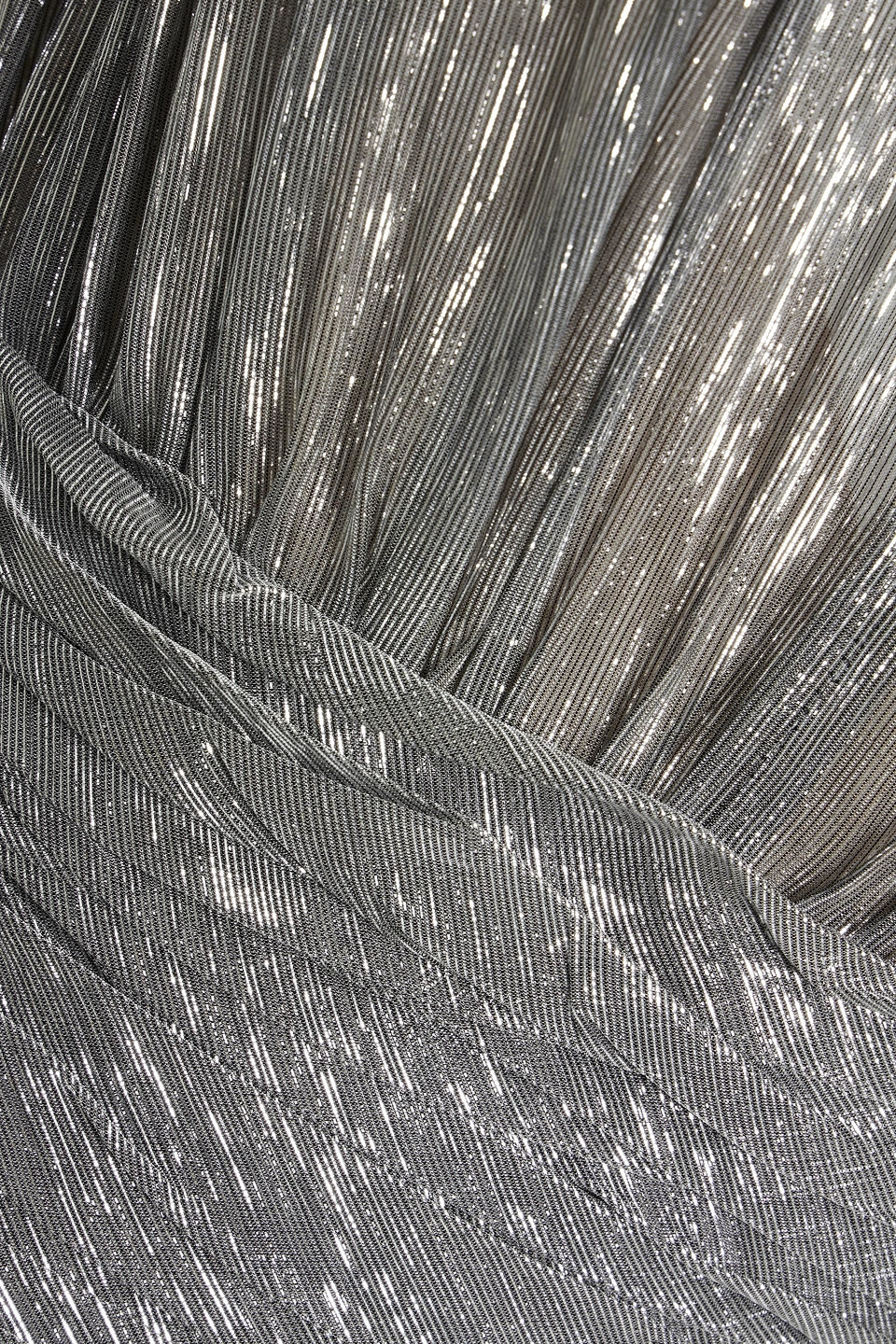 Oscar De La Renta Gathered Metallic Silk-blend Jumpsuit In Silver