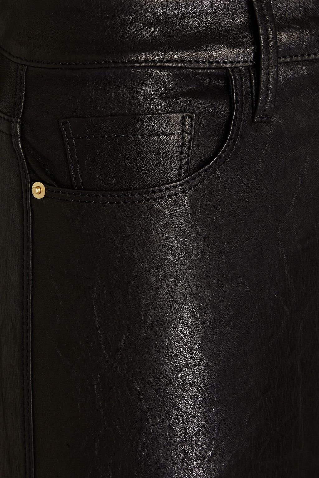 FRAME Leather skinny pants
