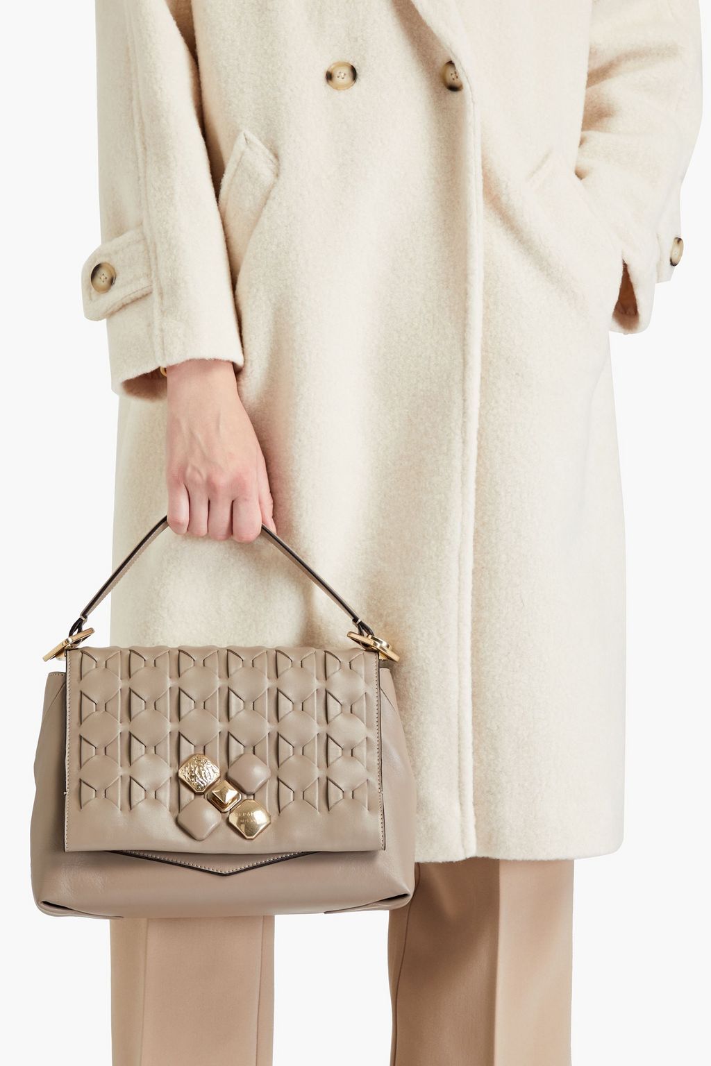 SERAPIAN 1329 Mosaico woven leather tote