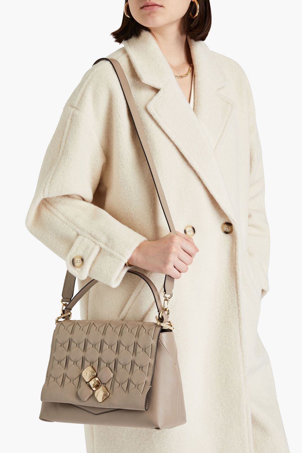 SERAPIAN 1329 Mosaico woven leather tote