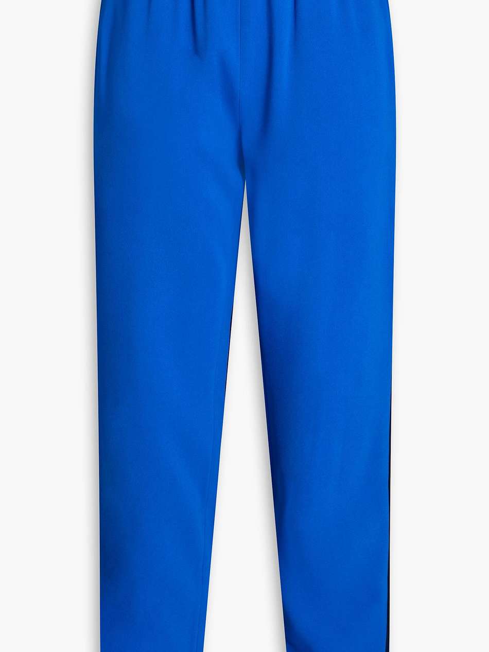 stretch-crepe tapered pants