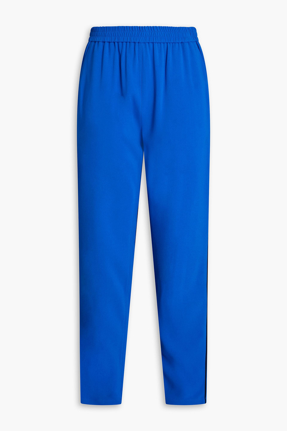 Red Valentino Stretch-crepe Tapered Pants In Blue
