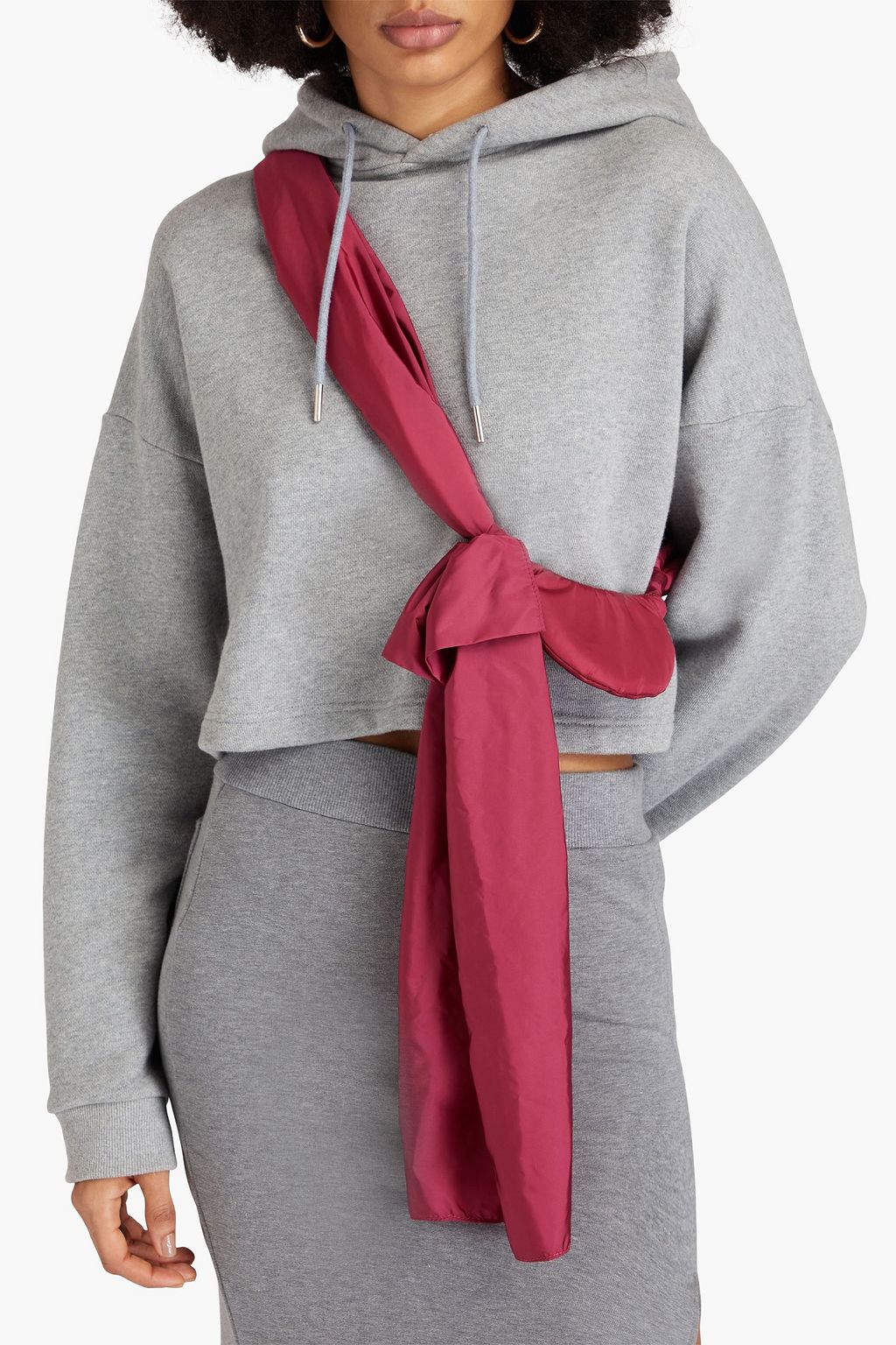 RED(V) Padded shell shoulder bag