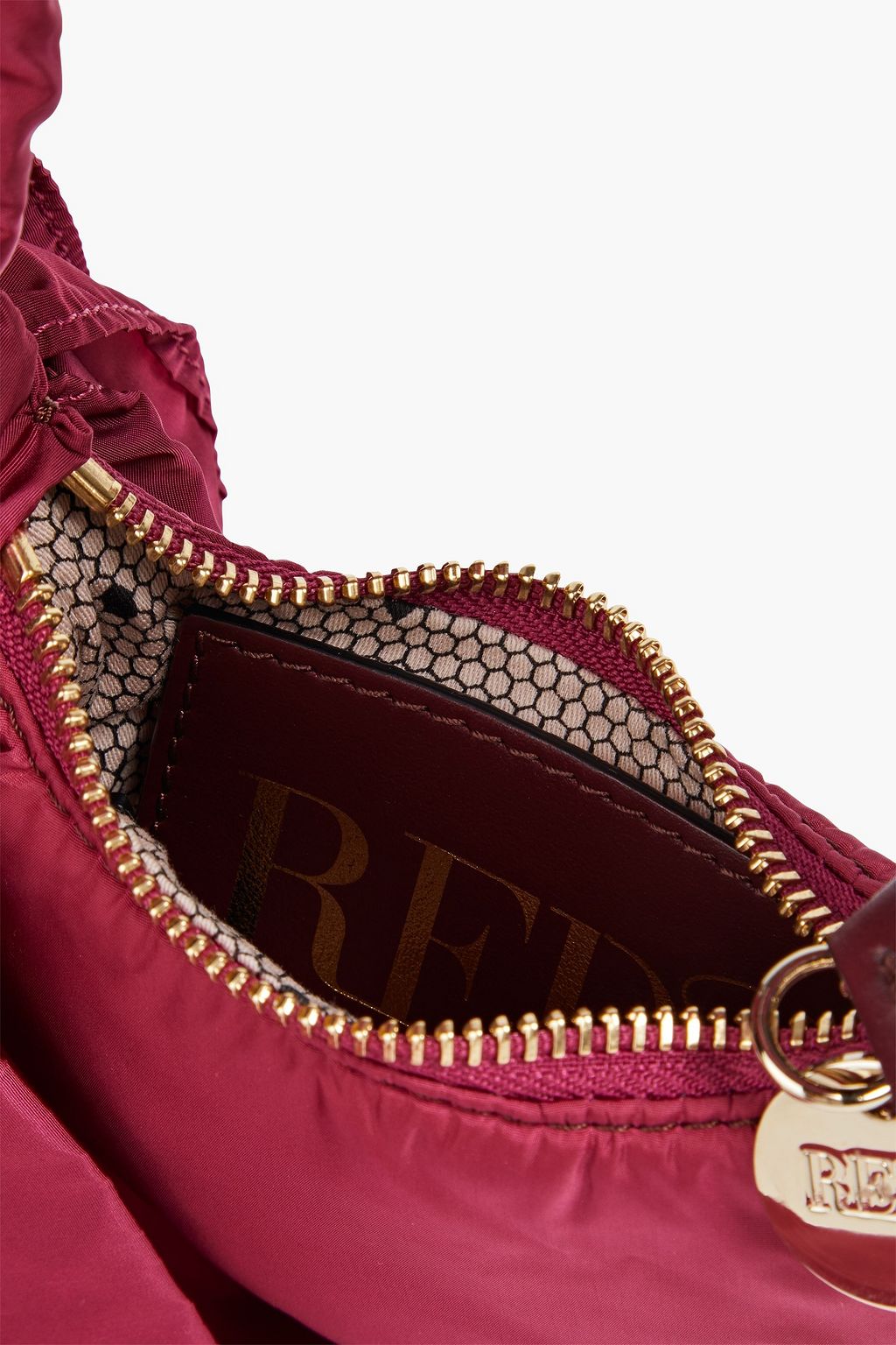 RED(V) Padded shell shoulder bag