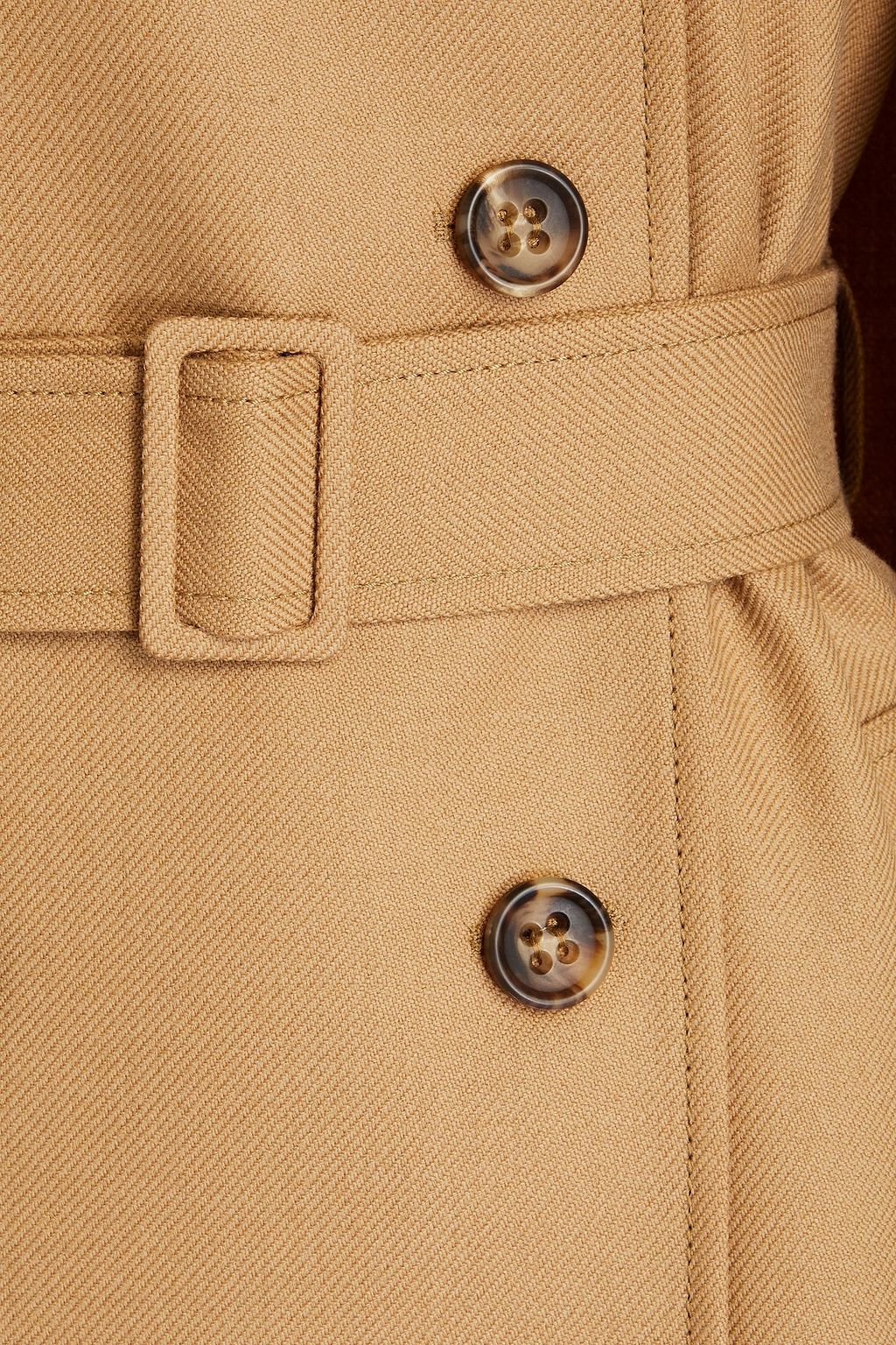 REDVALENTINO Cape-effect wool-gabardine trench coat