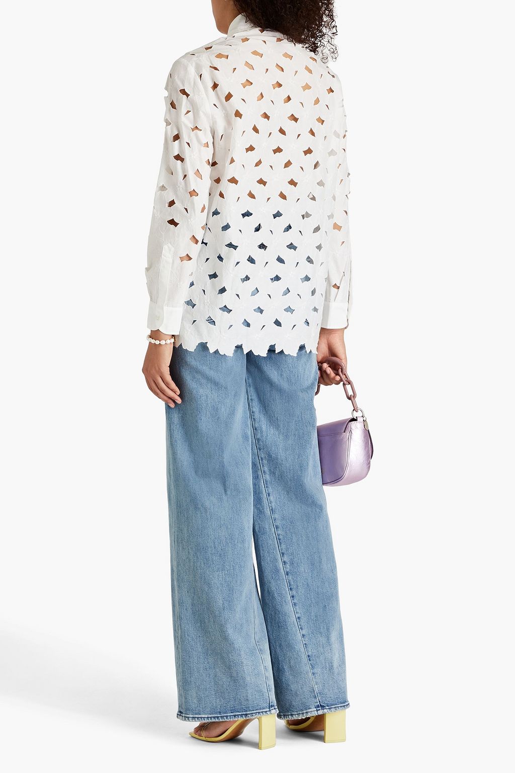 REDVALENTINO Hemd aus Popeline aus einer Baumwollmischung mit Cut-outs