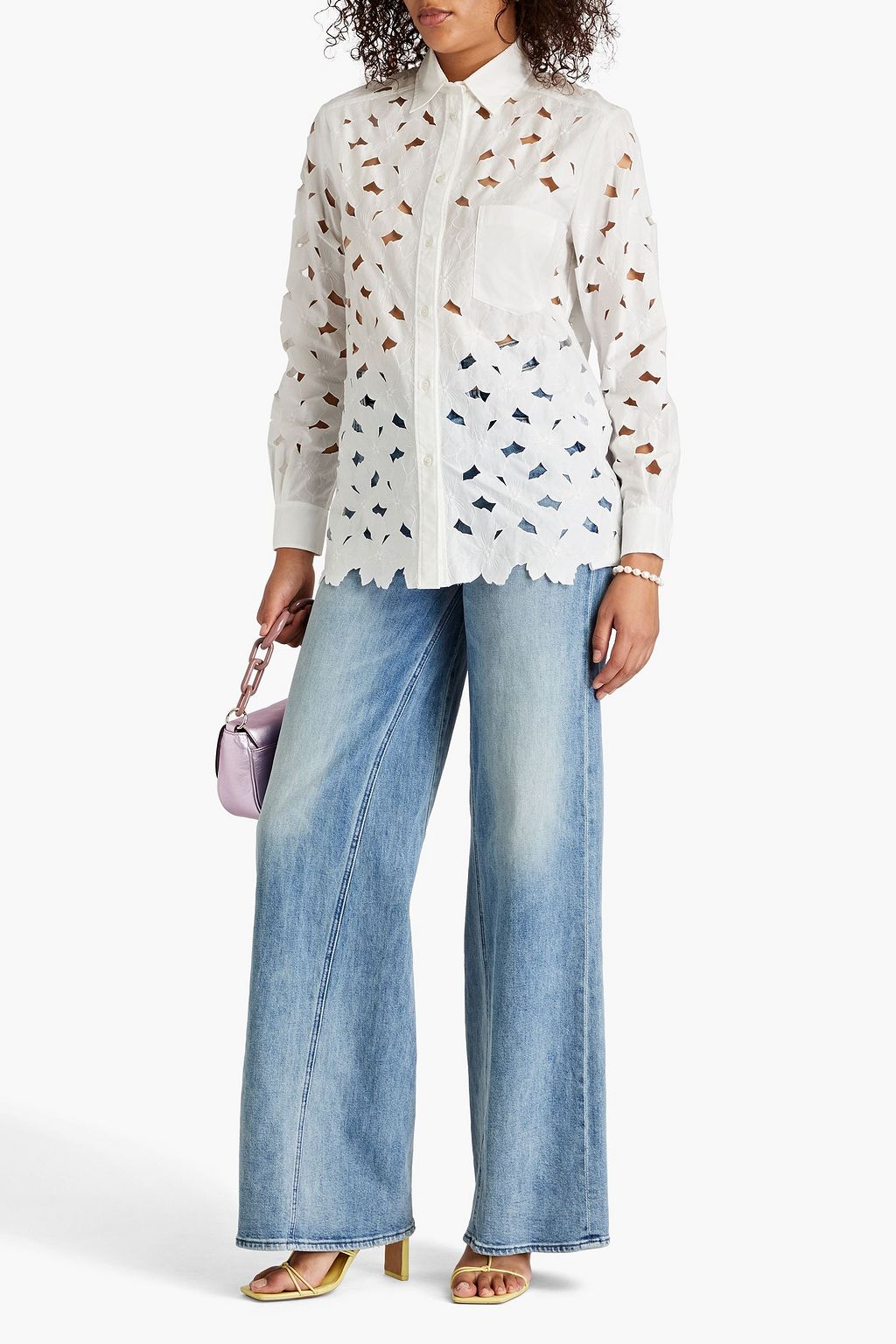 REDVALENTINO Hemd aus Popeline aus einer Baumwollmischung mit Cut-outs