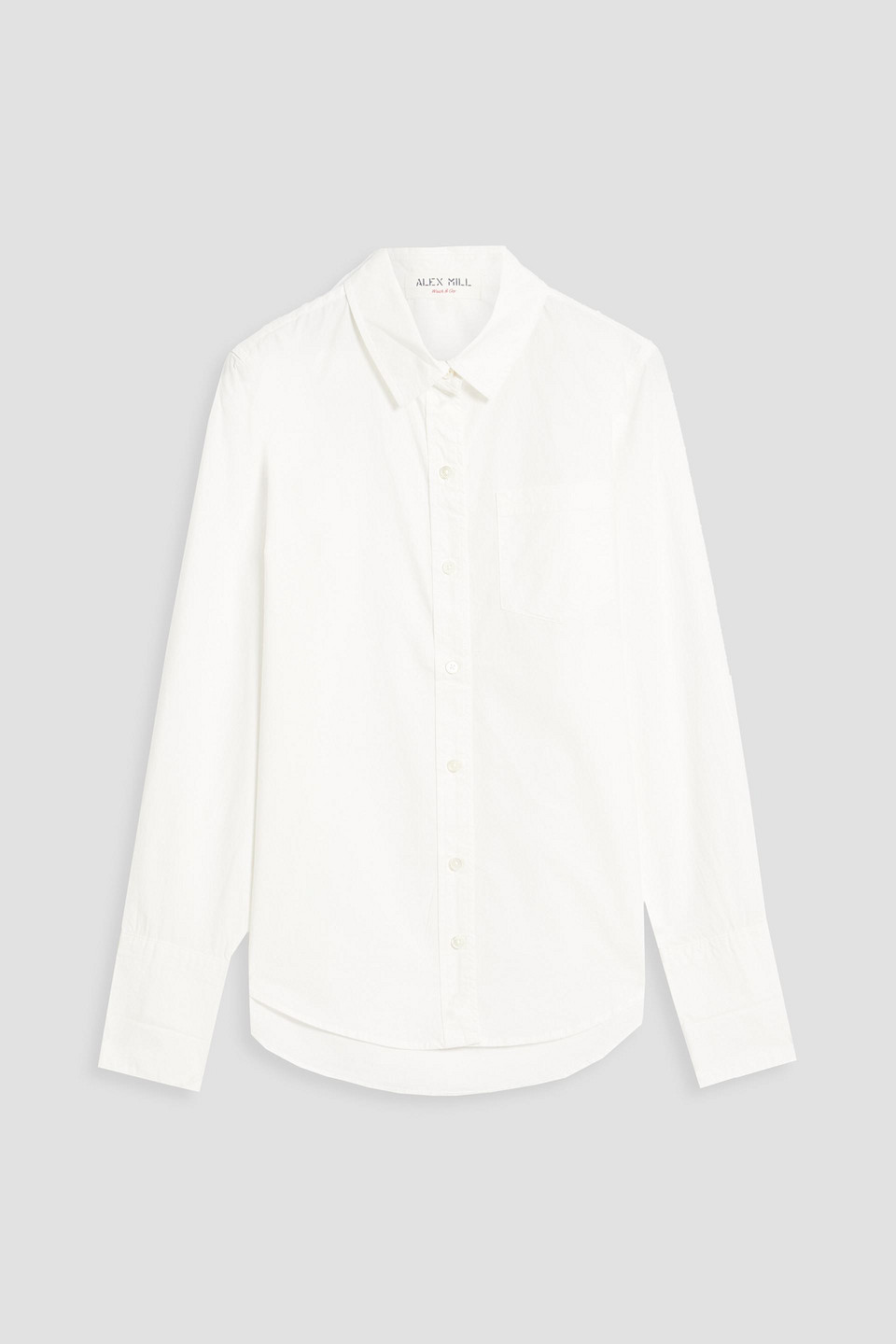 Alex Mill Cotton-poplin Shirt In Ivory