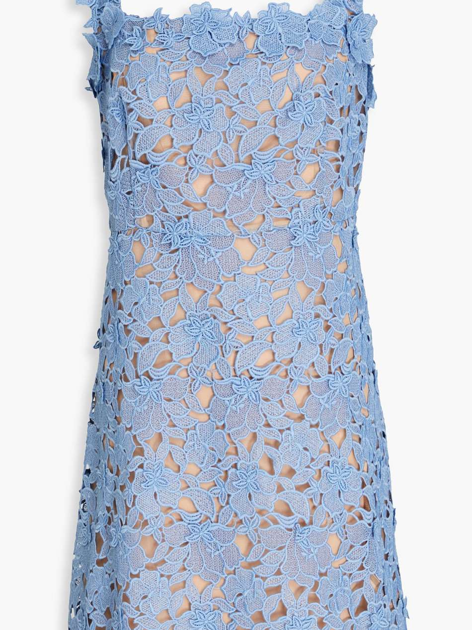 guipure lace mini dress