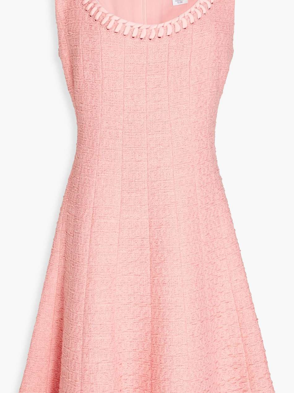 cotton-blend tweed mini dress