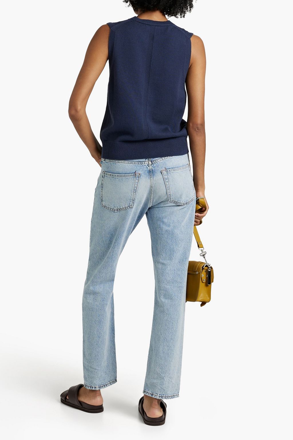 ALEX MILL Emilia cotton and merino wool-blend vest