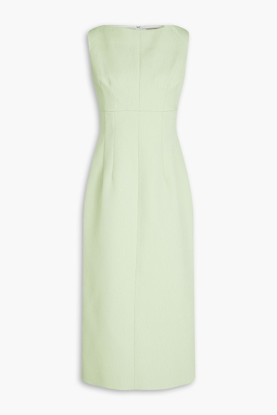 Emilia Wickstead Ashie Cloqu Midi Dress In Light Green | ModeSens