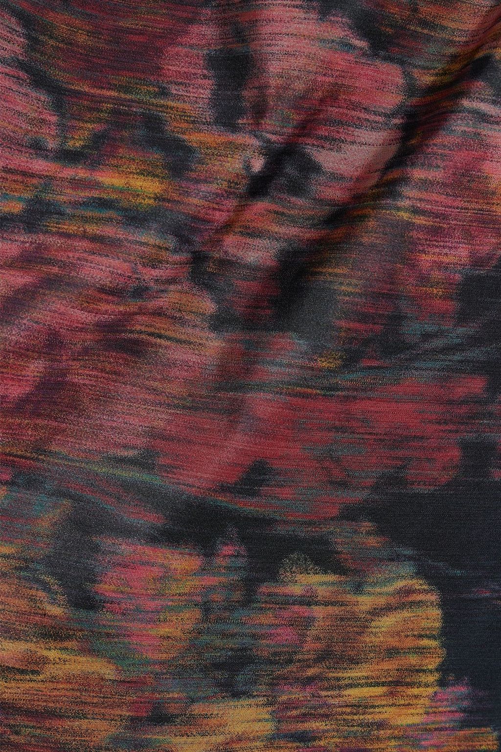 ULLA JOHNSON Leyna gathered printed taffeta midi dress