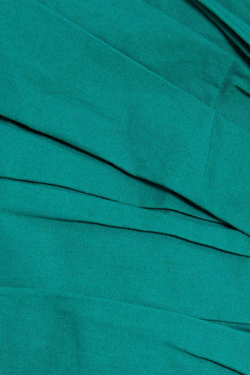 Ulla Johnson Adaleigh Cropped Pintucked Cotton-voile Halterneck Top In Teal