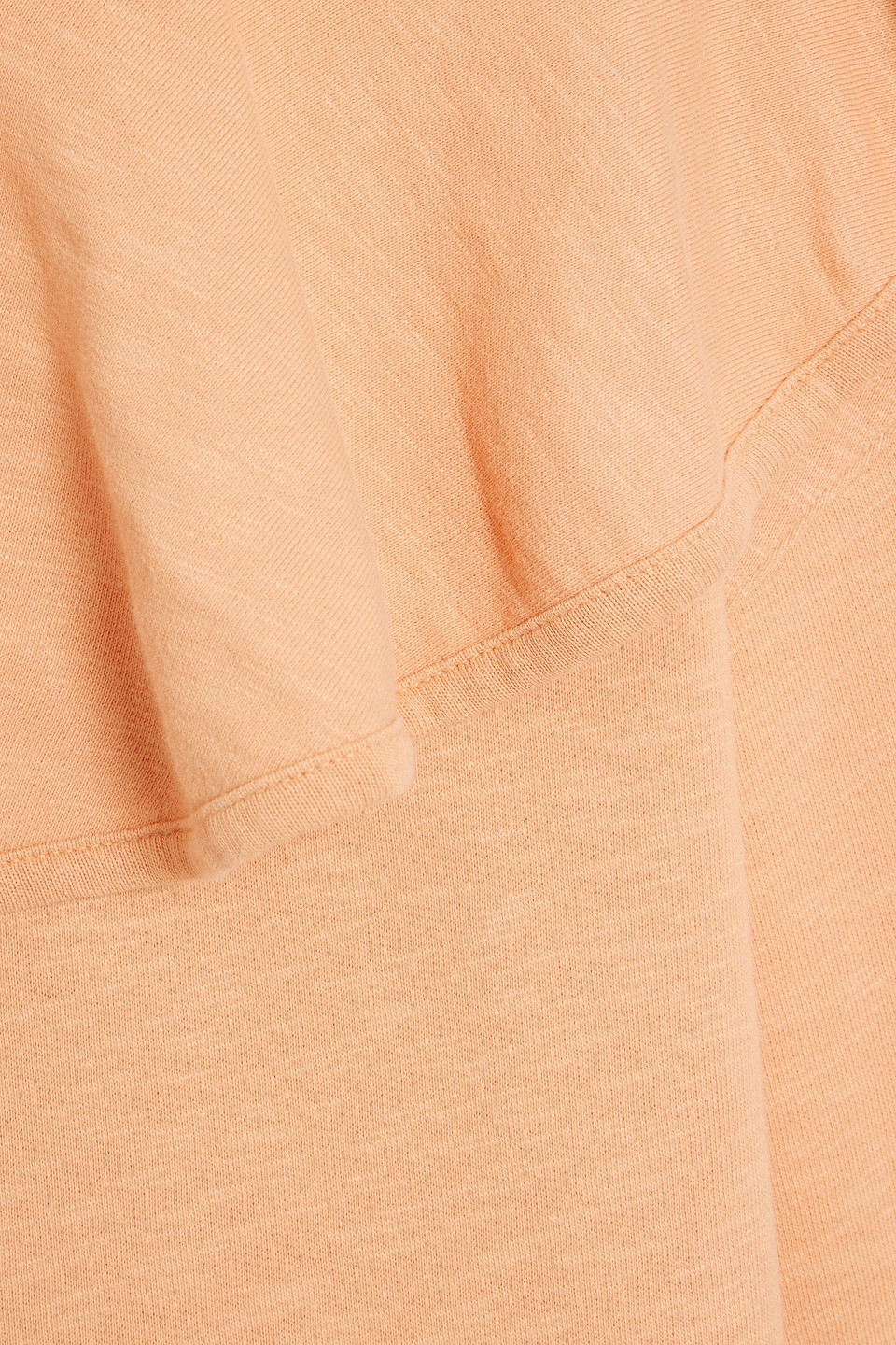 Ulla Johnson Lolla Ruffled French Cotton-terry Hoodie In Peach
