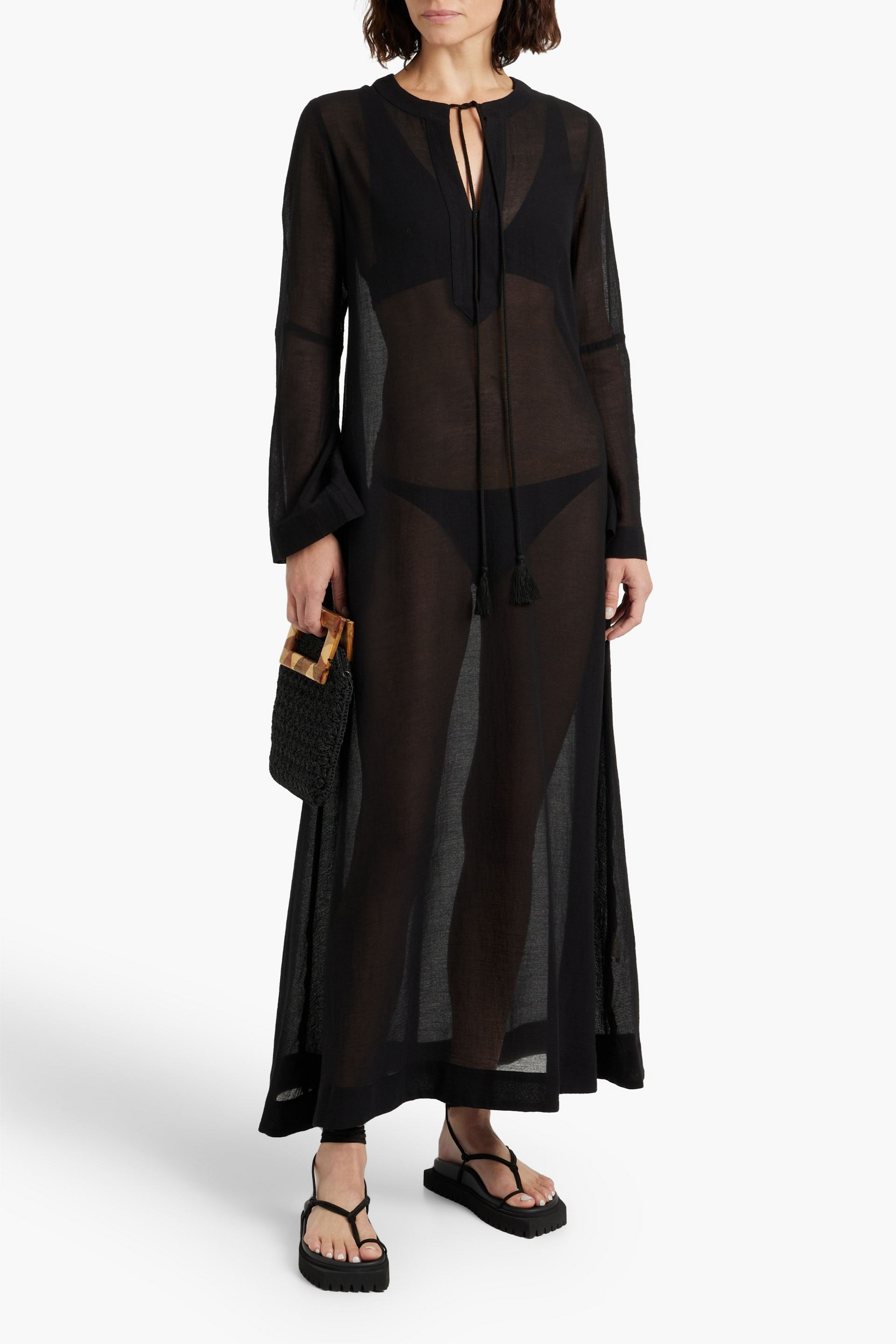 THREE GRACES LONDON Jenny cotton maxi dress