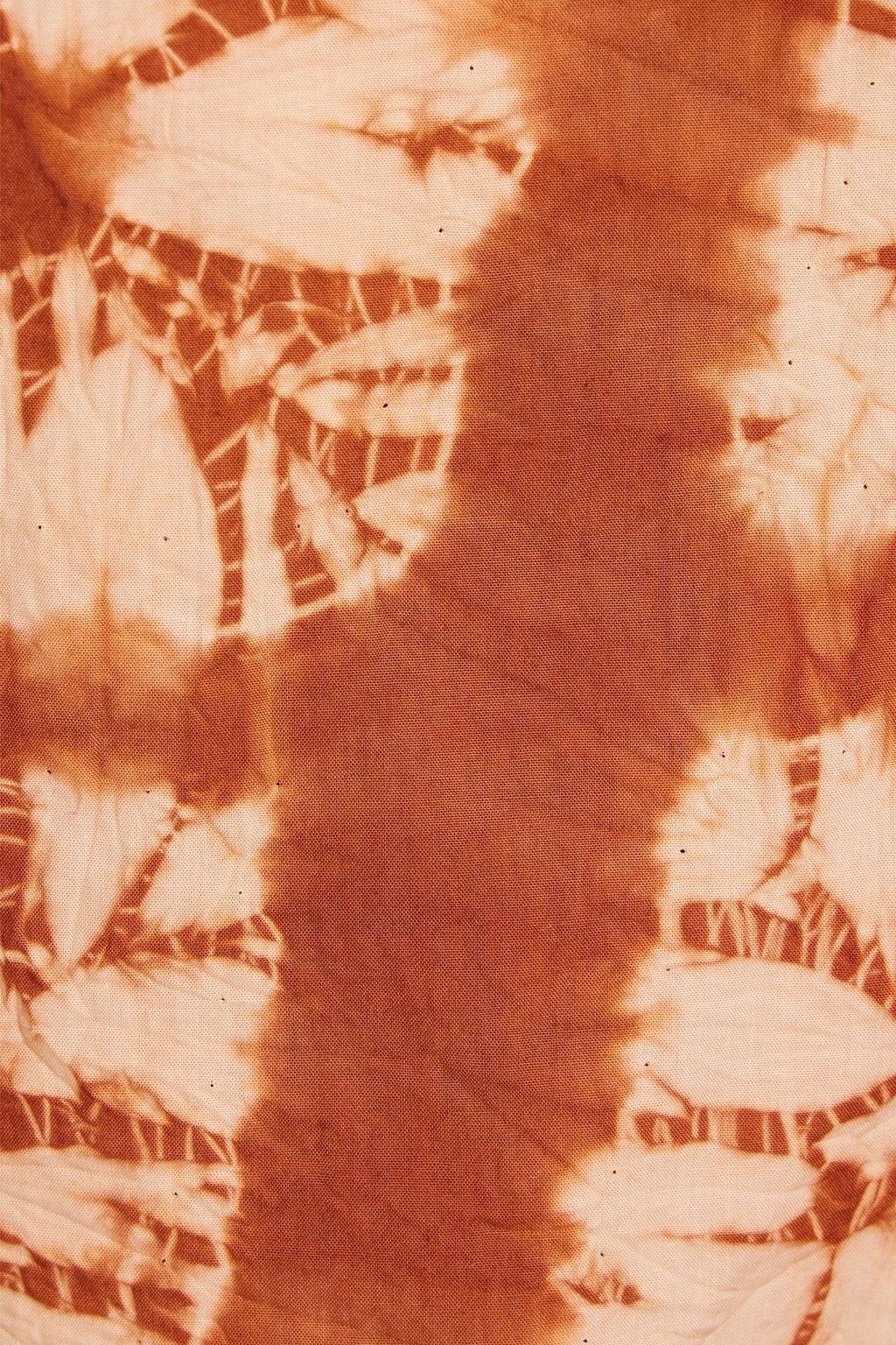 ULLA JOHNSON Ember wrap-effect tie-dyed cotton-voile midi skirt