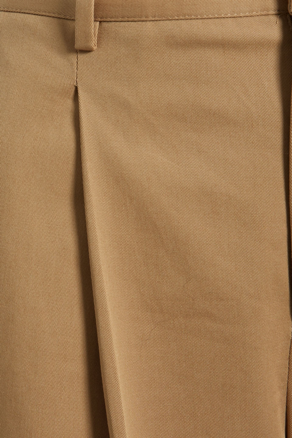 Red Valentino Cotton-blend Twill Tapered Pants In Camel