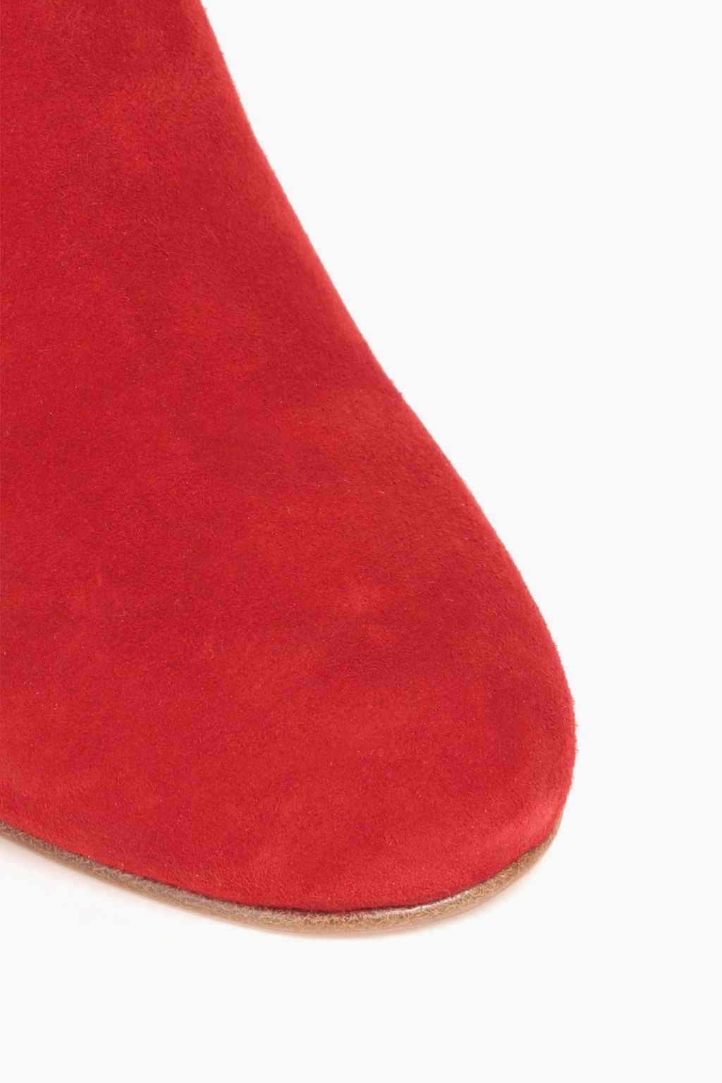 RED(V) Suede ankle boots