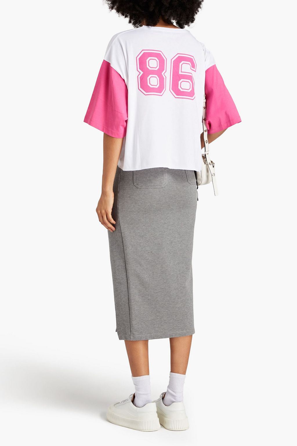 REDVALENTINO تي شيرت مصنوع من قطن جيرسي مزين بطبعات