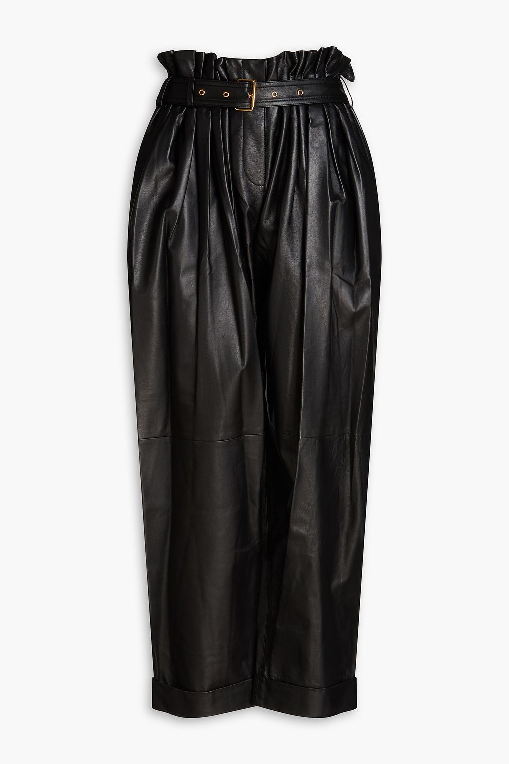 Balmain leather jeans on sale
