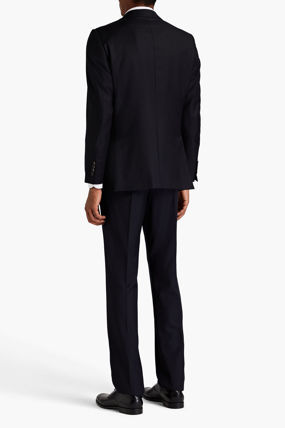 Shop Dunhill Wool-twill Suit Jacket In Black