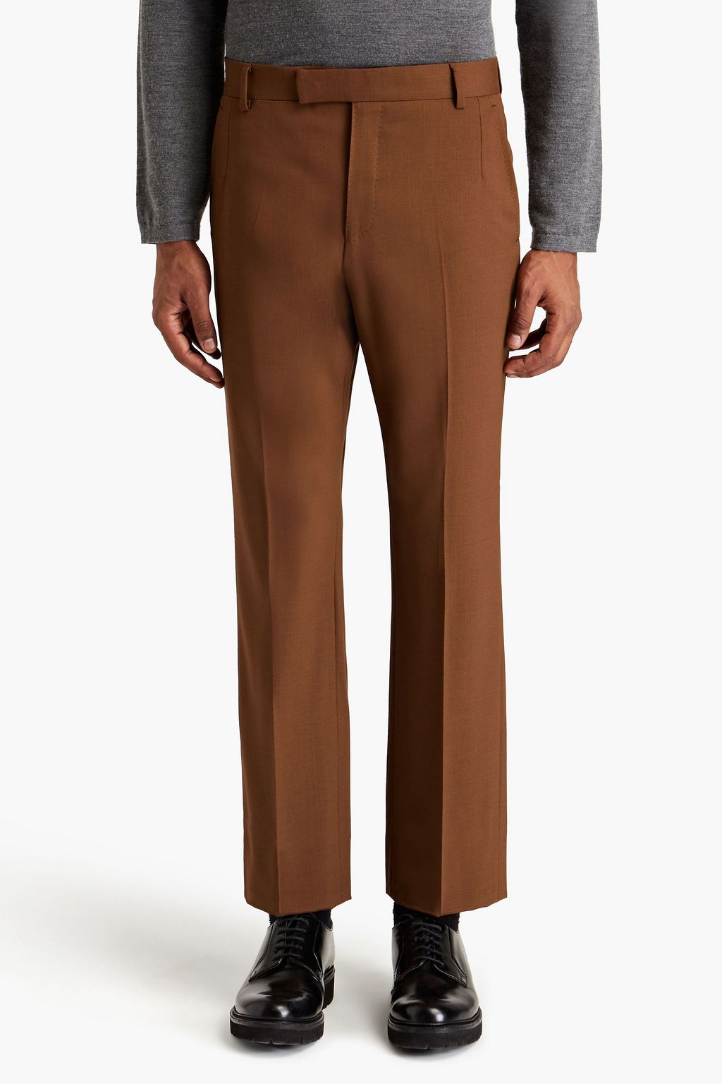 DUNHILL Anzug mit schmaler Passform aus Grain de Poudre aus Wolle