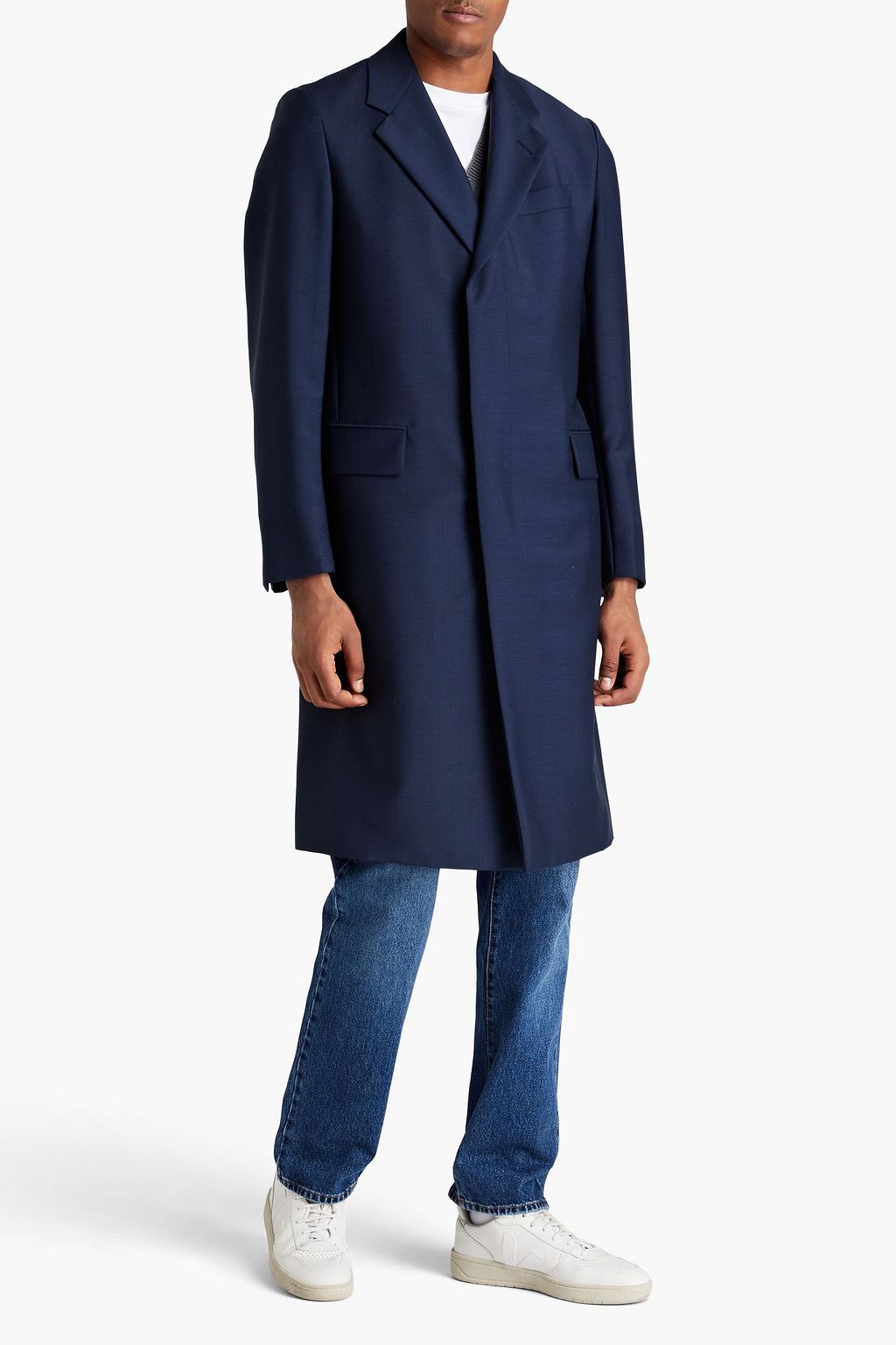 DUNHILL Mohair and wool-blend coat