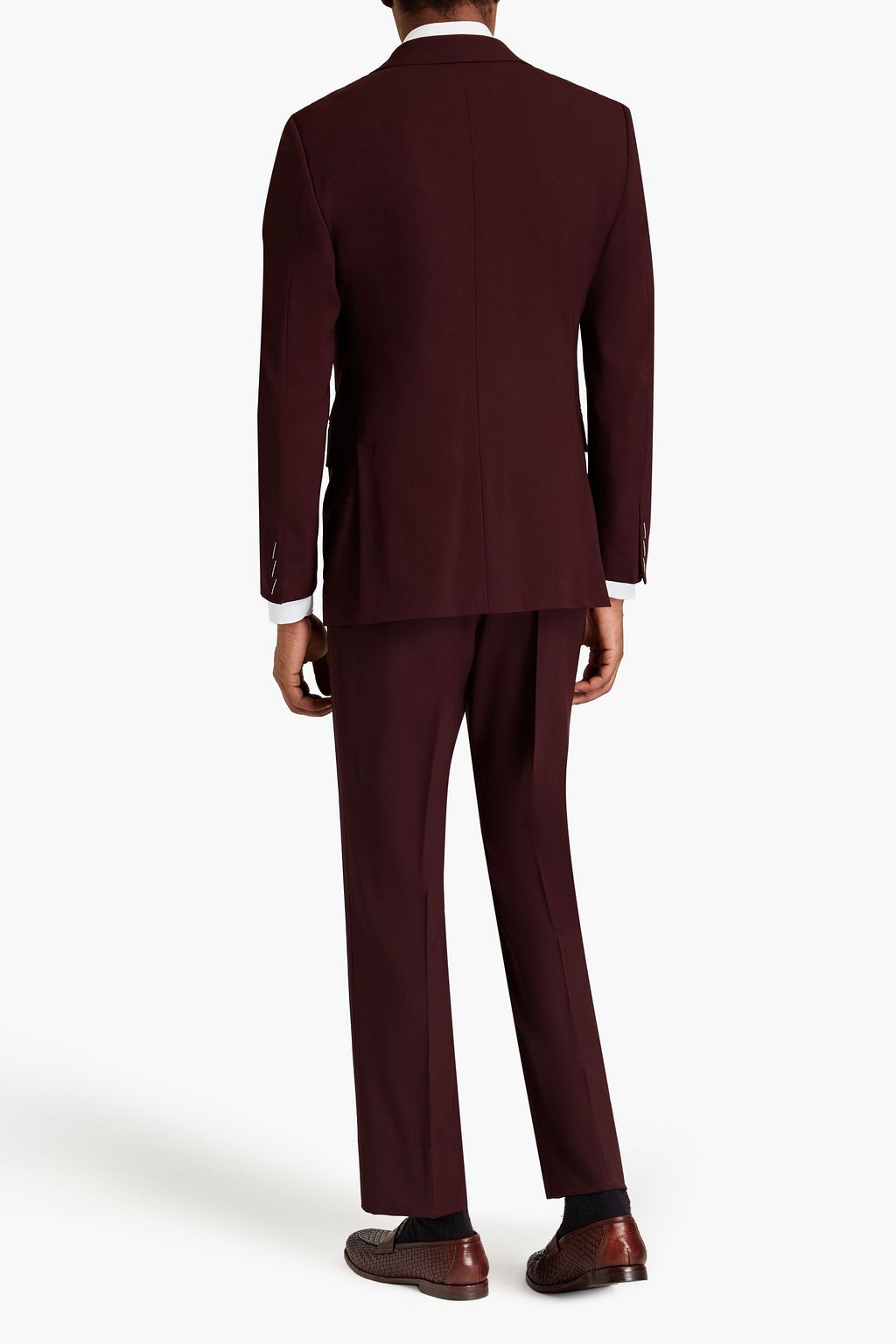 DUNHILL Slim-fit grain de poudre wool suit