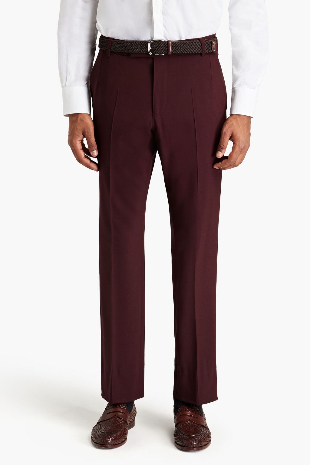 DUNHILL Slim-fit grain de poudre wool suit