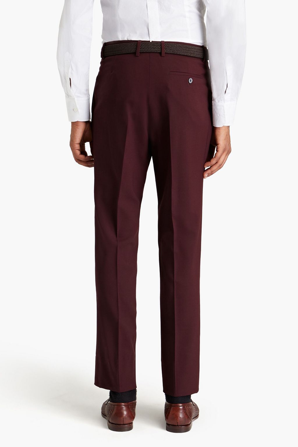 DUNHILL Slim-fit grain de poudre wool suit