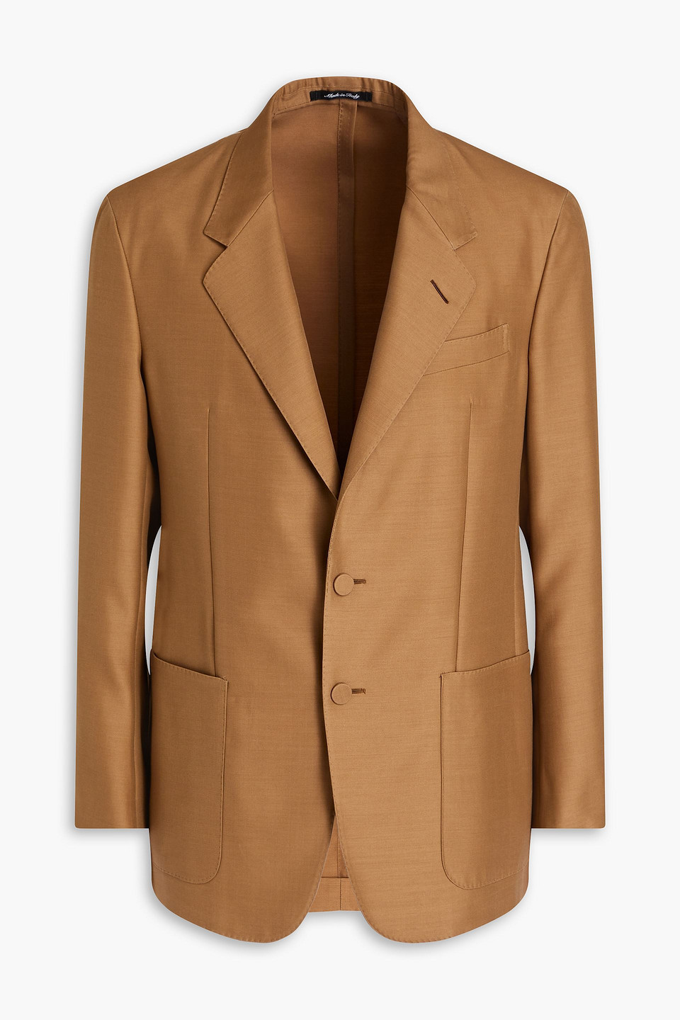 Dunhill - Wool and silk-blend blazer - Brown - IT 48