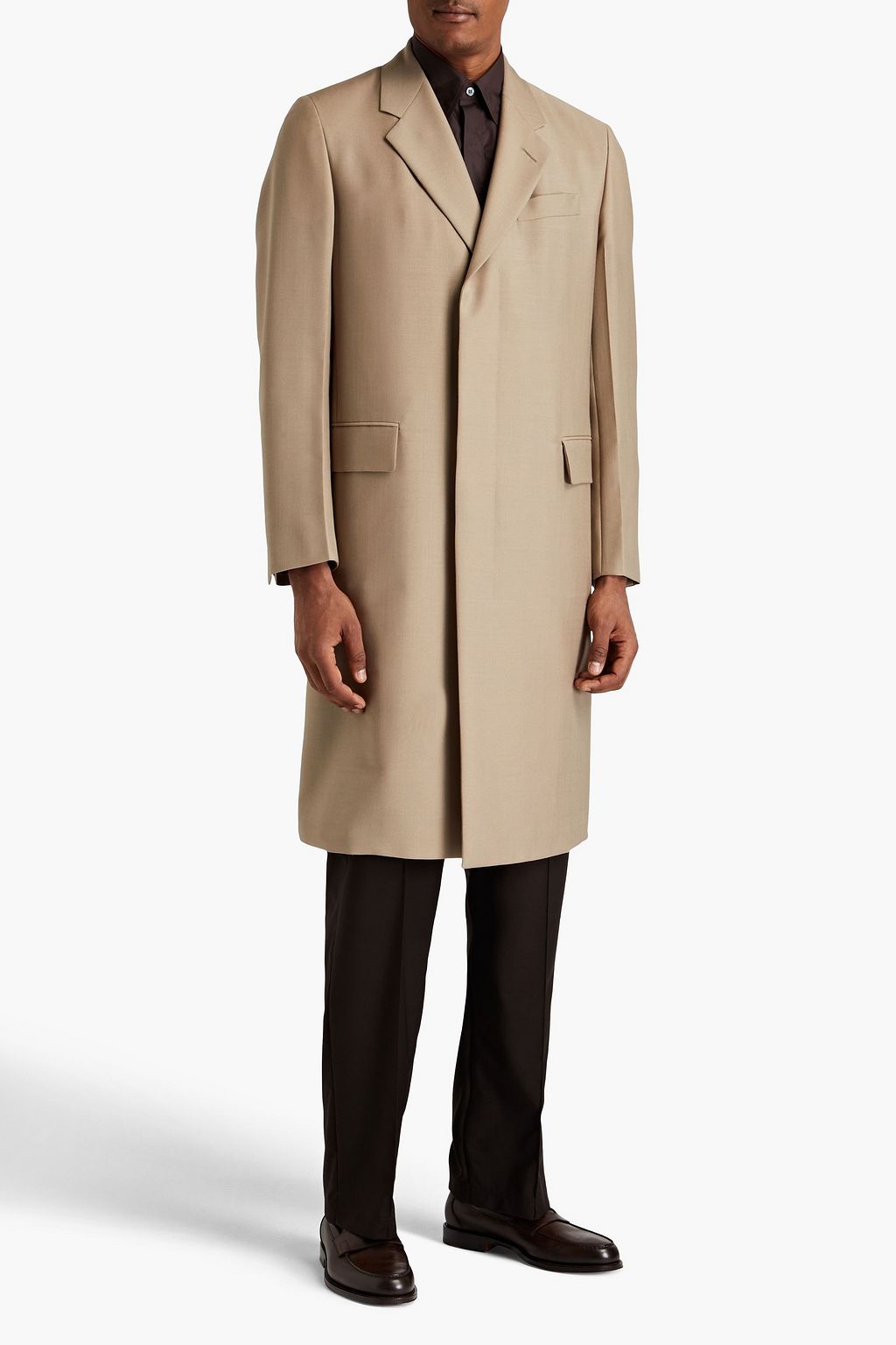 DUNHILL Mohair and wool-blend coat