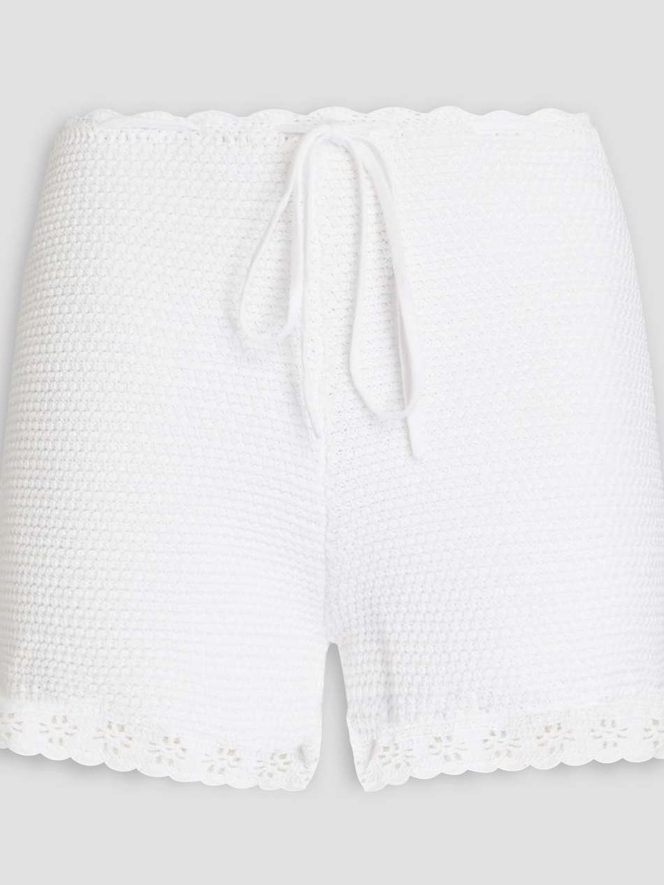 crocheted cotton shorts