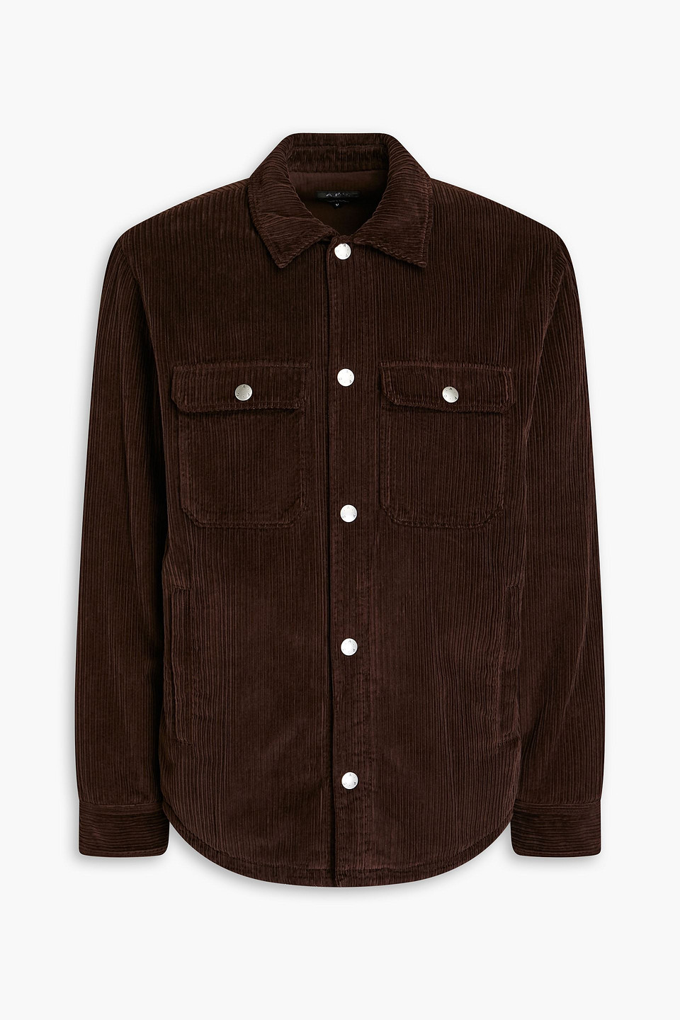 Apc Corduroy Lapel Casual Jacket In Chocolate