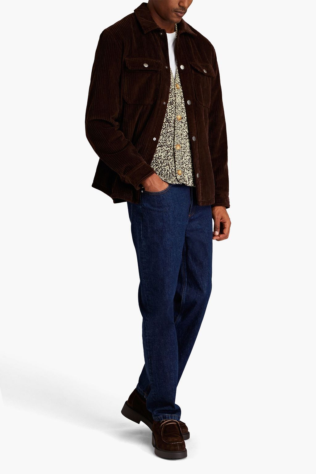 A.P.C. コットンコーデュロイ オーバーシャツ