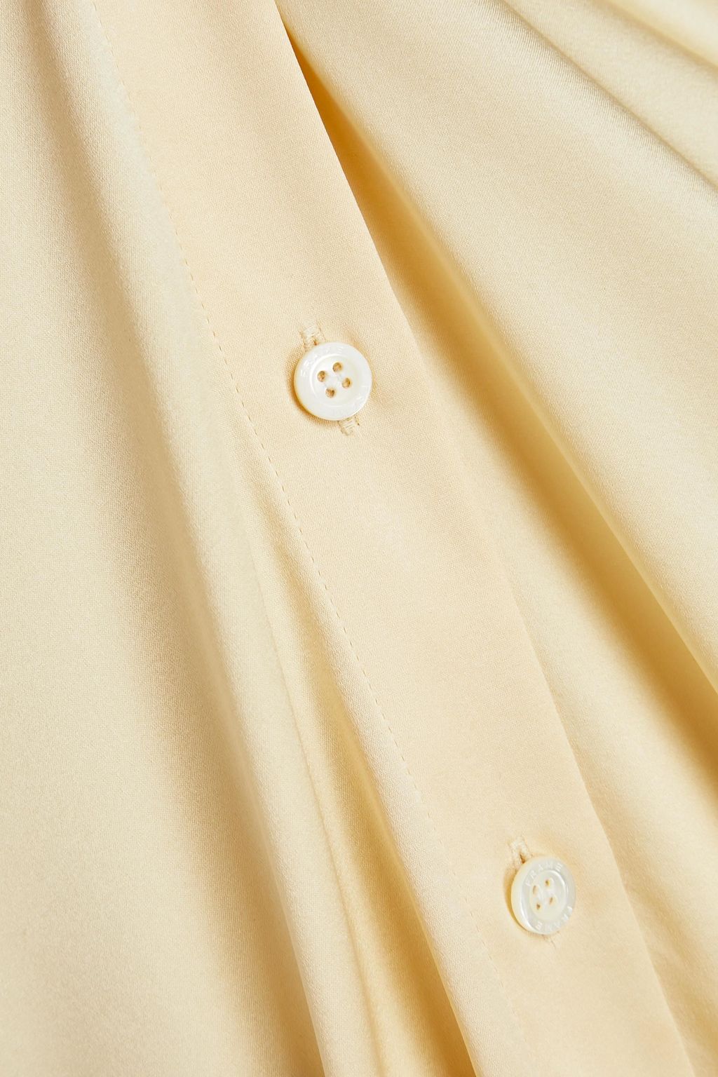 FRAME Stretch-silk satin shirt