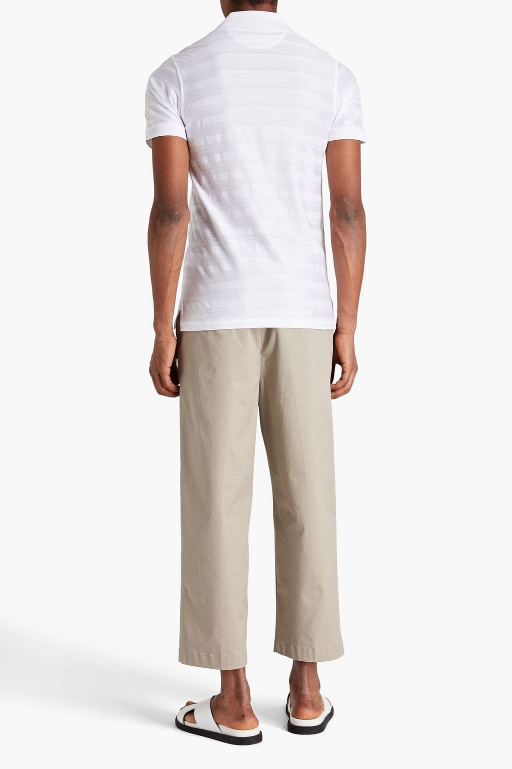 DUNHILL Cotton-jacquard polo shirt