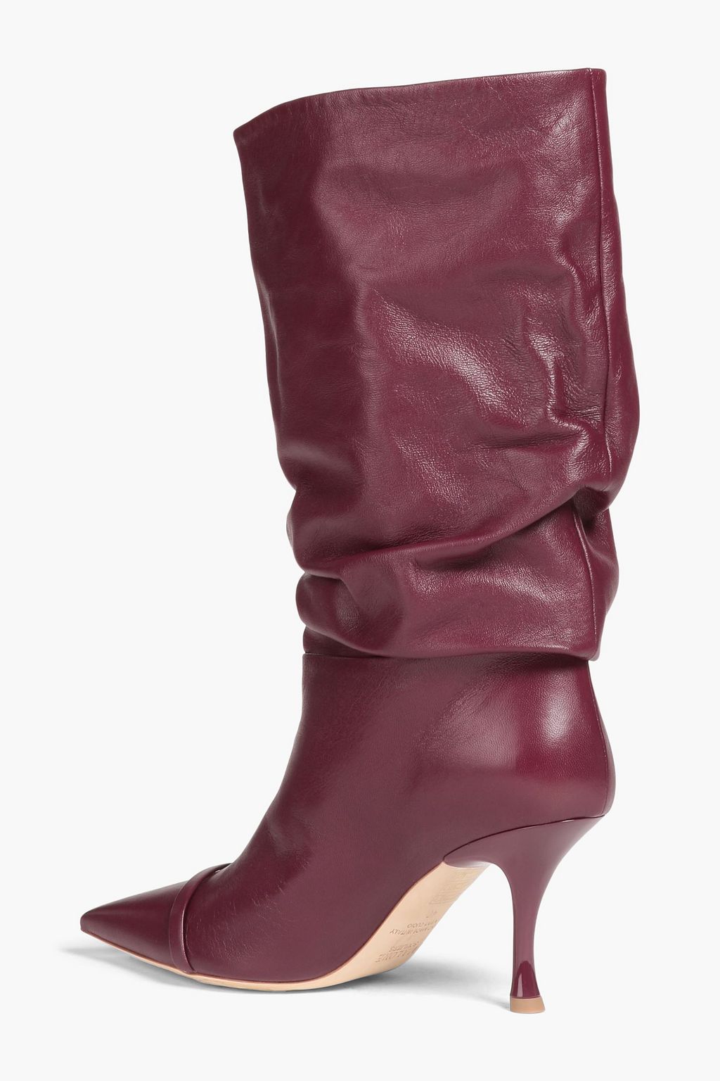 MALONE SOULIERS 아일리 개더 디테일 가죽 부츠
