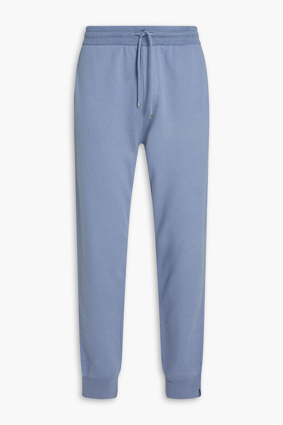 Dunhill Cotton And Cashmere-blend Sweatpants In Light Blue