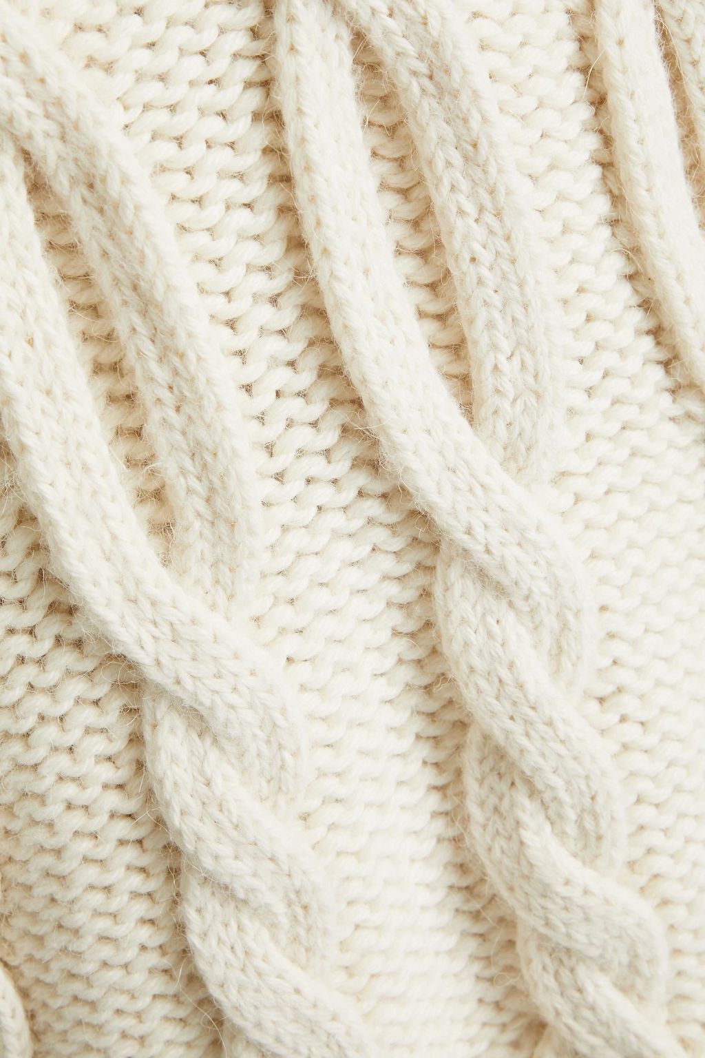 FRAME كنزة رياضية بياقة عالية مصنوعة من نسيج بحبكة مجدولة