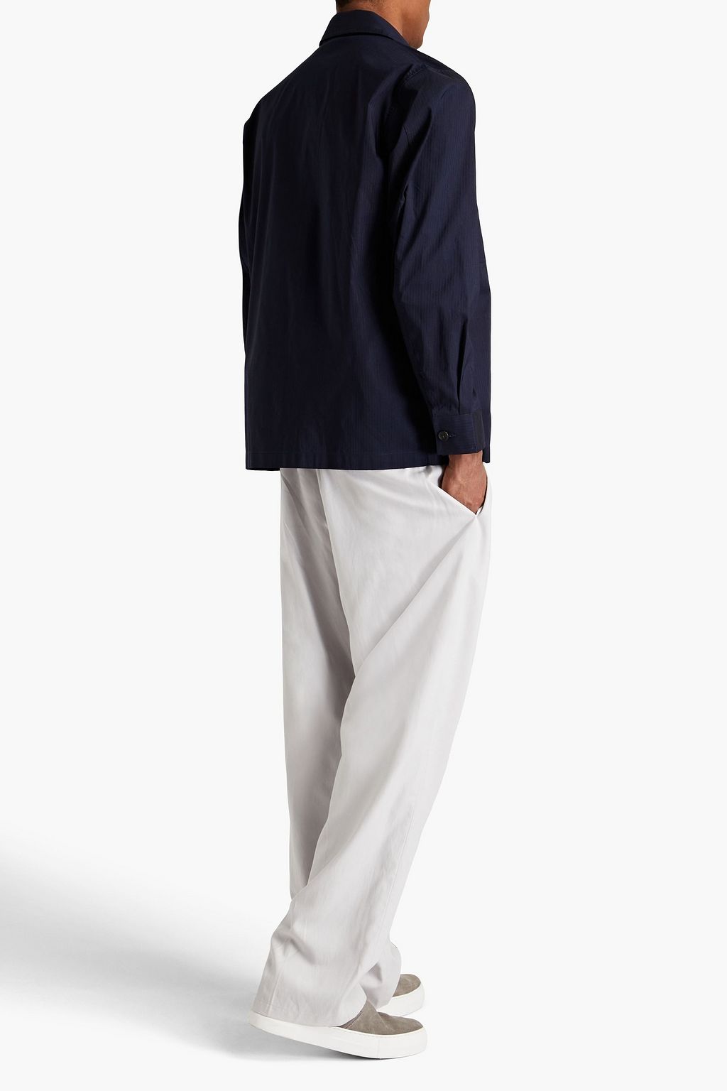 DUNHILL Cotton-blend ripstop shirt