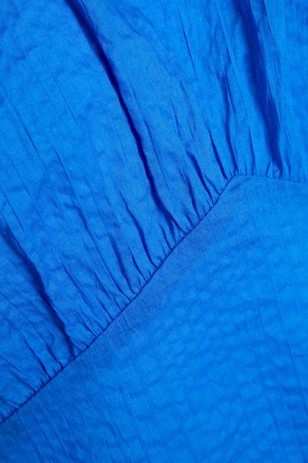 FRAME Cotton-seersucker top