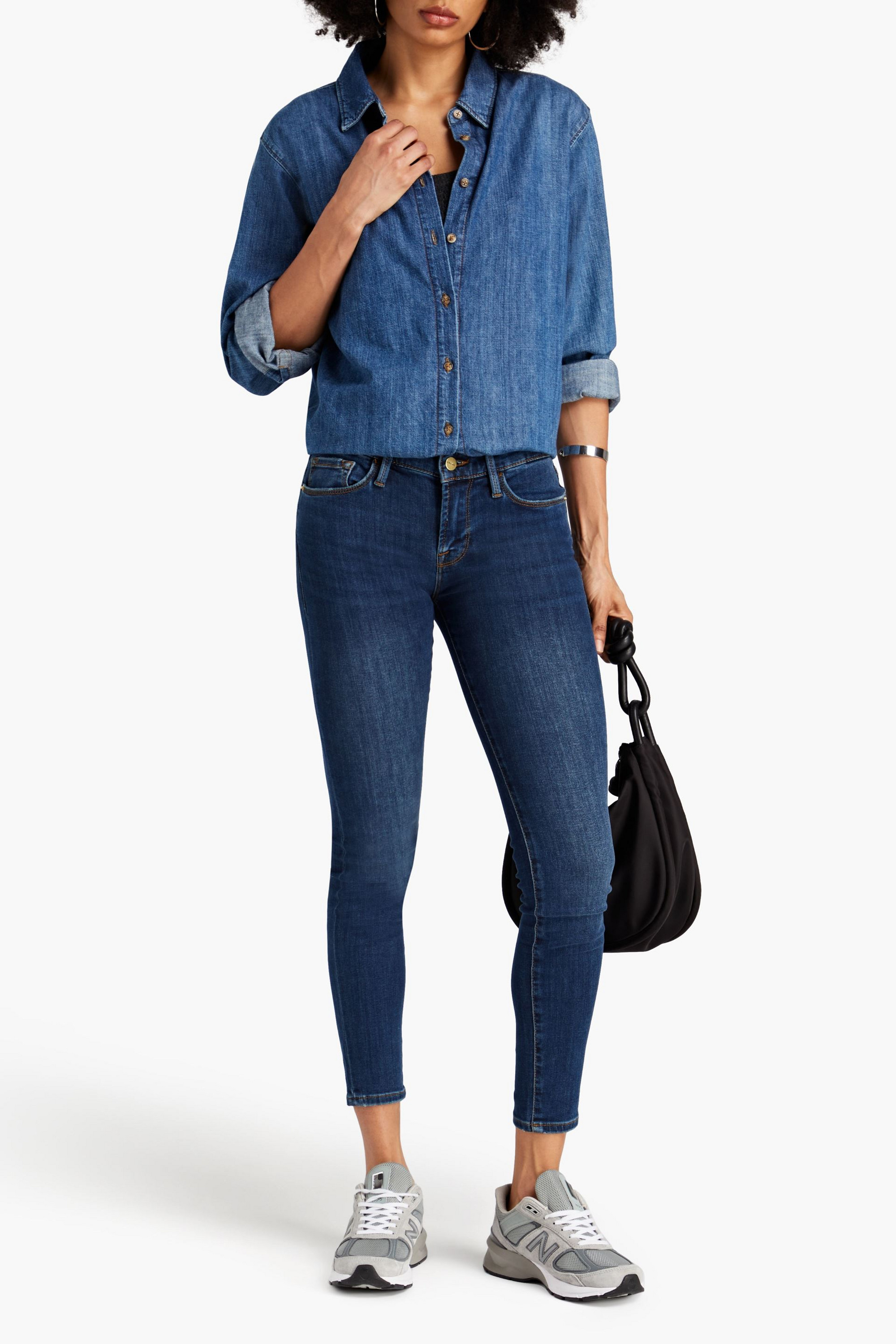 FRAME Le Skinny De Jeanne mid-rise skinny jeans