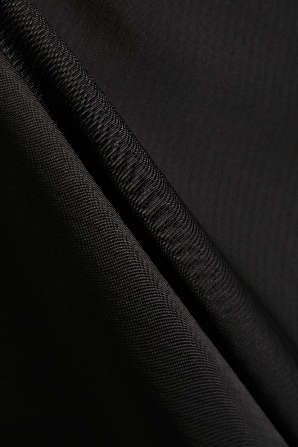 Frame Laced Satin Tank In Black