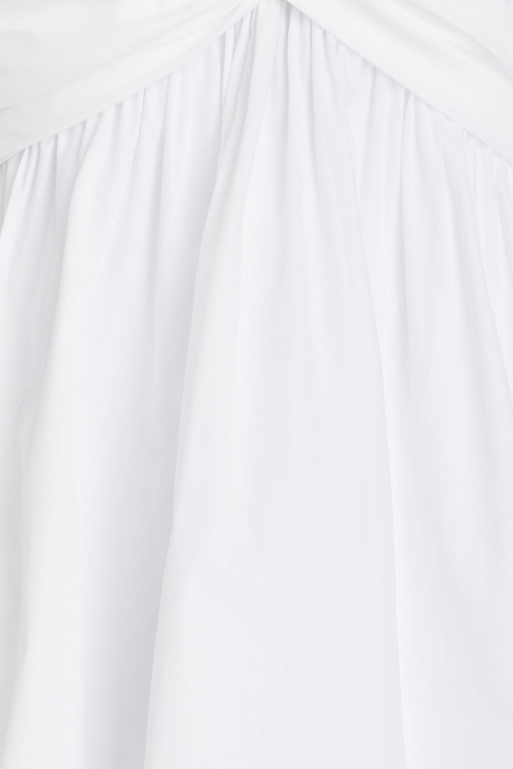 TOVE Elena twist-front cotton-poplin blouse