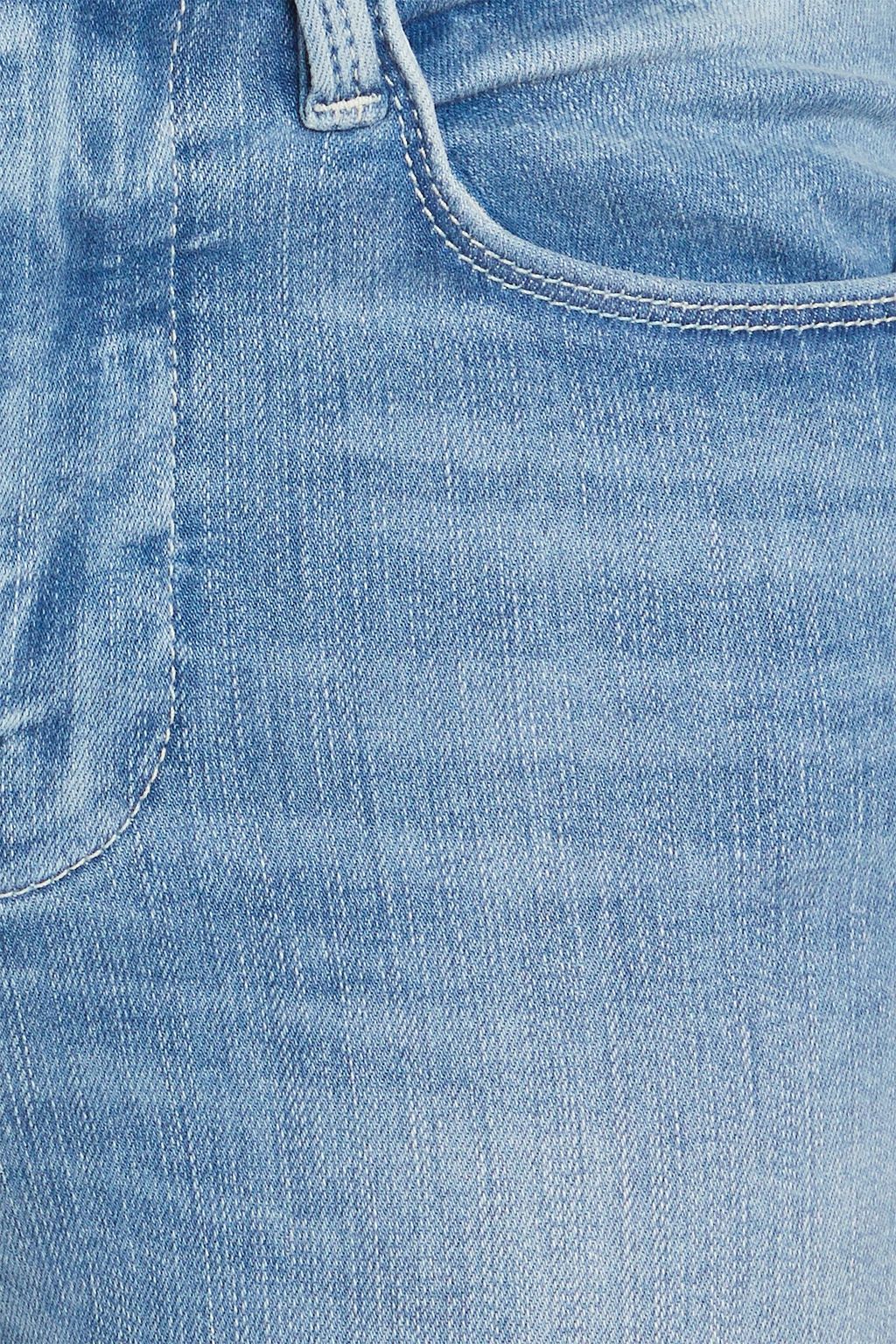 FRAME Le One faded high-rise flared jeans
