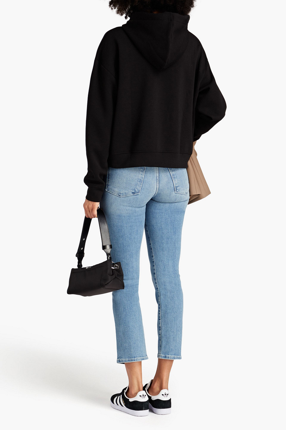 FRAME LE HIGH STRAIGHT CROPPED MID-RISE STRAIGHT-LEG JEANS 