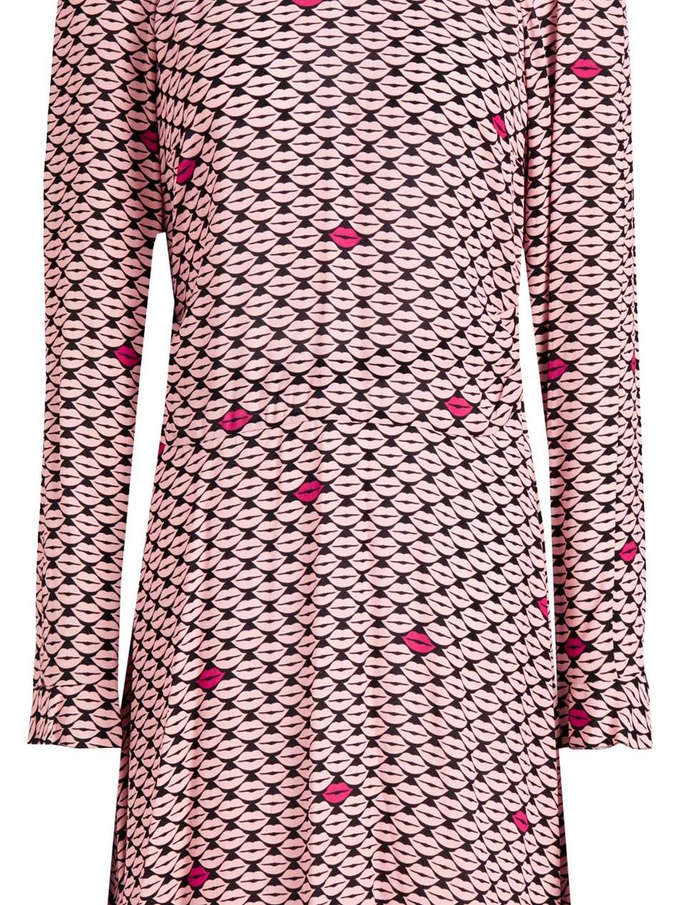 printed crepe dress
